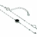 Armband 925 Sterling Silber Onyx Eclipse mit tiefschwarzem Akzent auf hochwertiger Basis von DEES JEWELRY. Jetzt online entdecken!