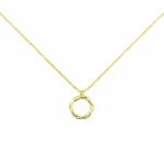 Frontansicht Halskette 925 Sterling Silber vergoldet Pure Halo